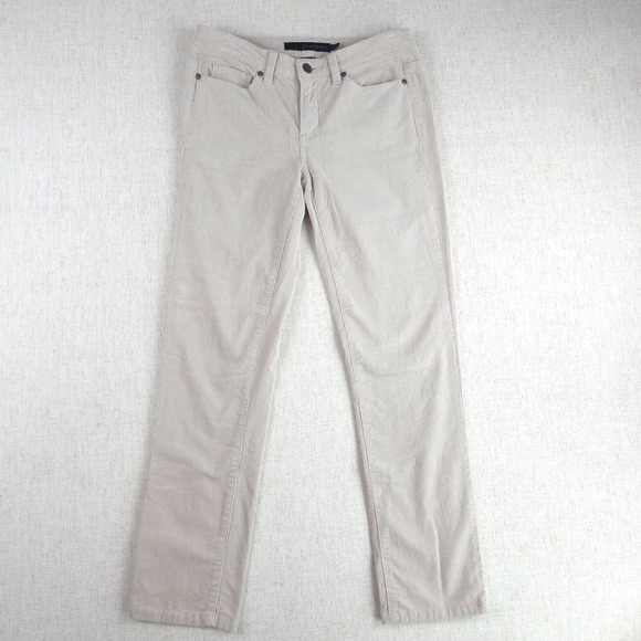 Calvin Klein Jeans Corduroy Womens White 27 Ultimate Skinny Mid‎ Rise Classic - Picture 1 of 14